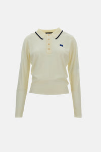 Wales Bonner Women Long Sleeved Polo Shirt John Smedley For Wales Bonner