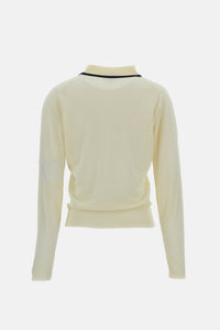 Wales Bonner Women Long Sleeved Polo Shirt John Smedley For Wales Bonner