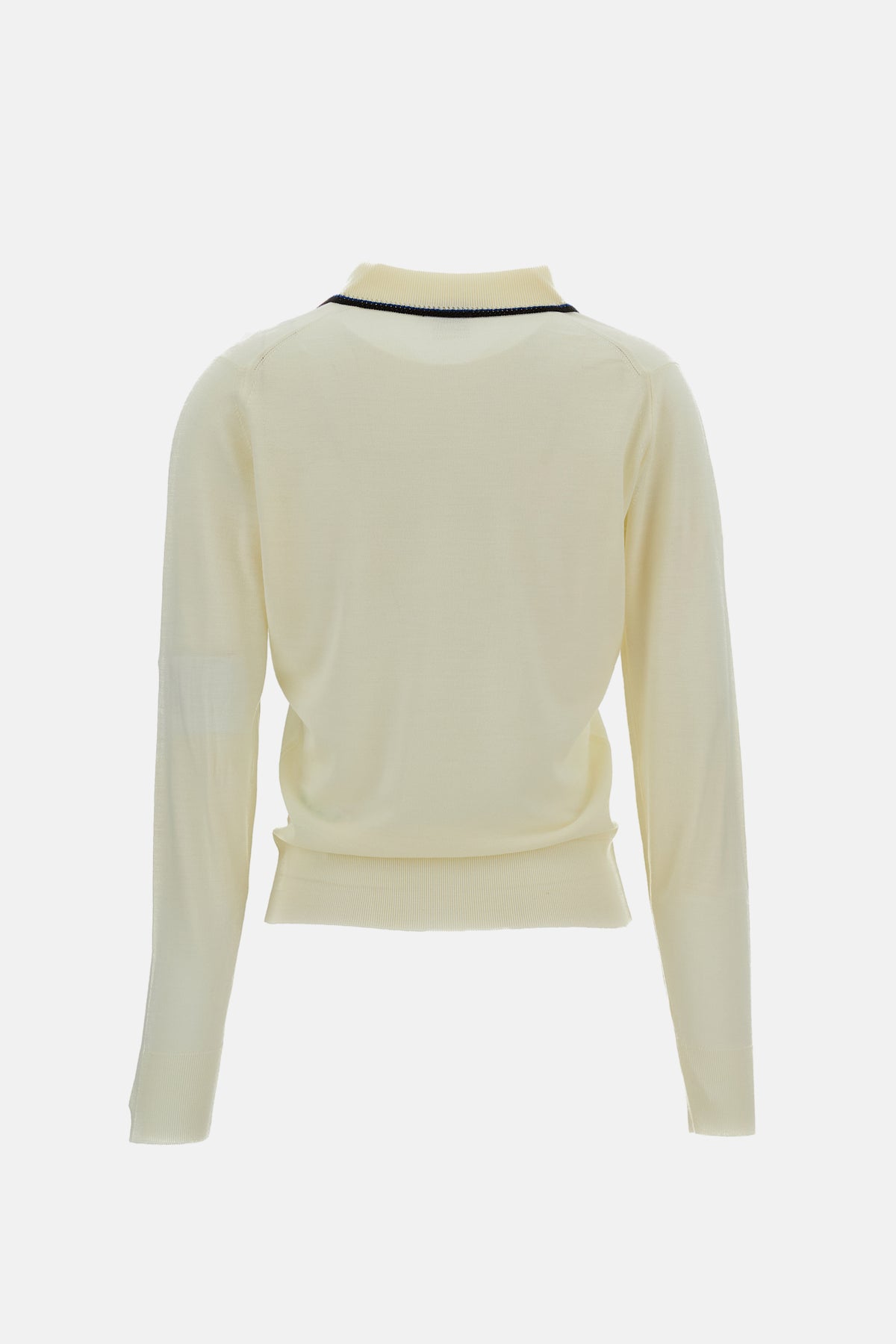 Wales Bonner Women Long Sleeved Polo Shirt John Smedley For Wales Bonner