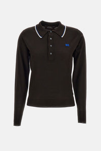 Wales Bonner Women Long-Sleeved Polo John Smedley For Wales Bonner
