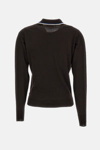 Wales Bonner Women Long-Sleeved Polo John Smedley For Wales Bonner