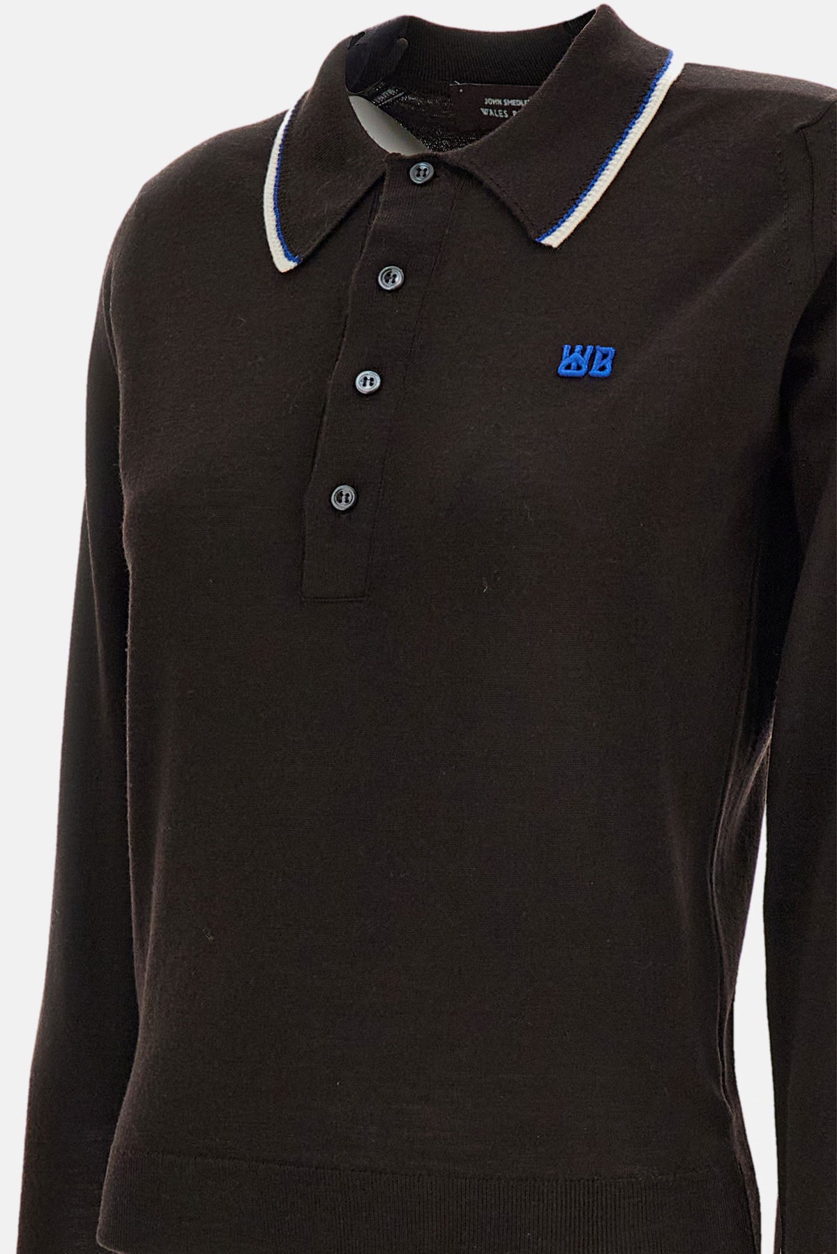 Wales Bonner Women Long-Sleeved Polo John Smedley For Wales Bonner