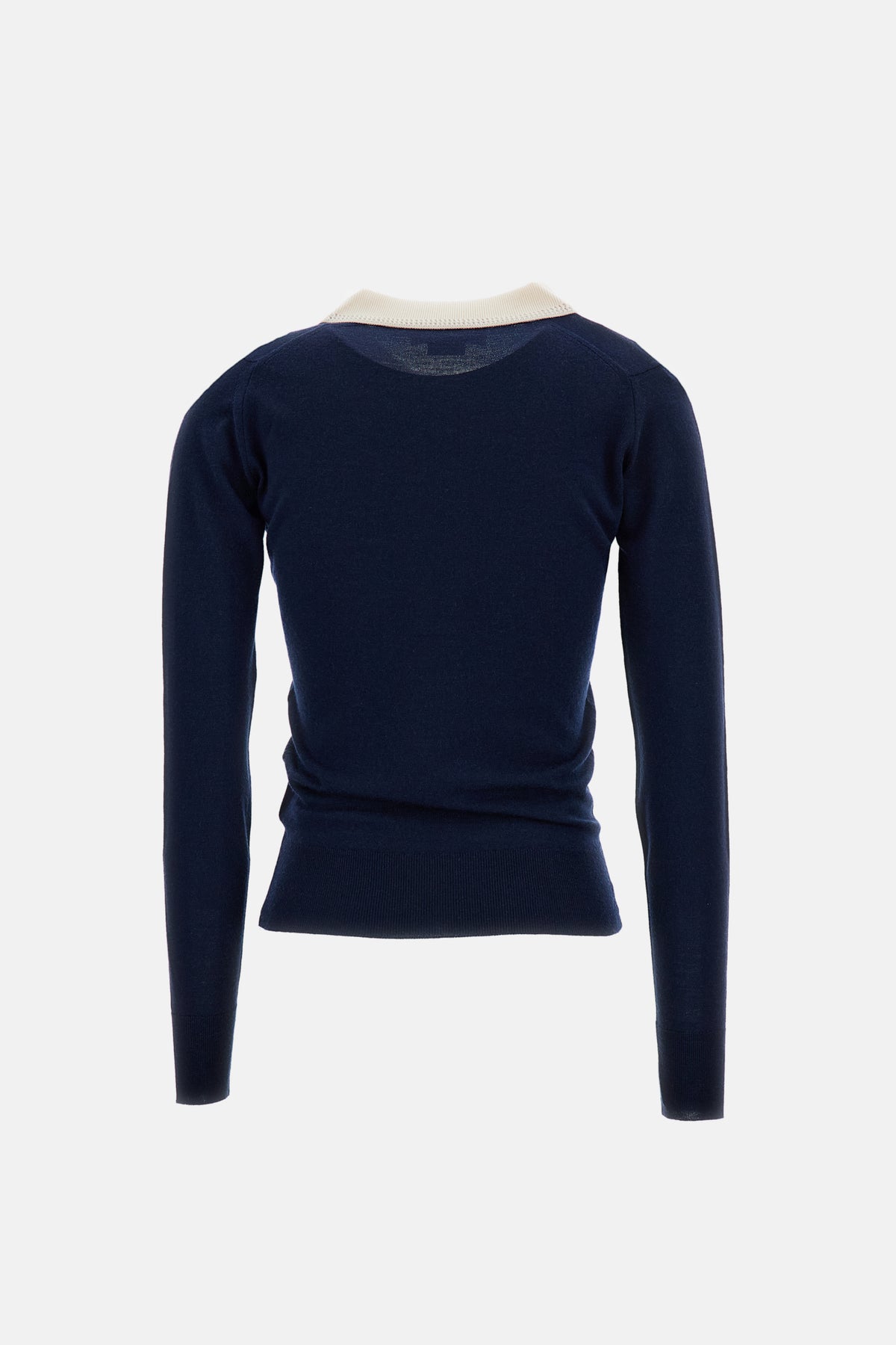 Wales Bonner Women Long Sleeved Polo Shirt John Smedley For Wales Bonner