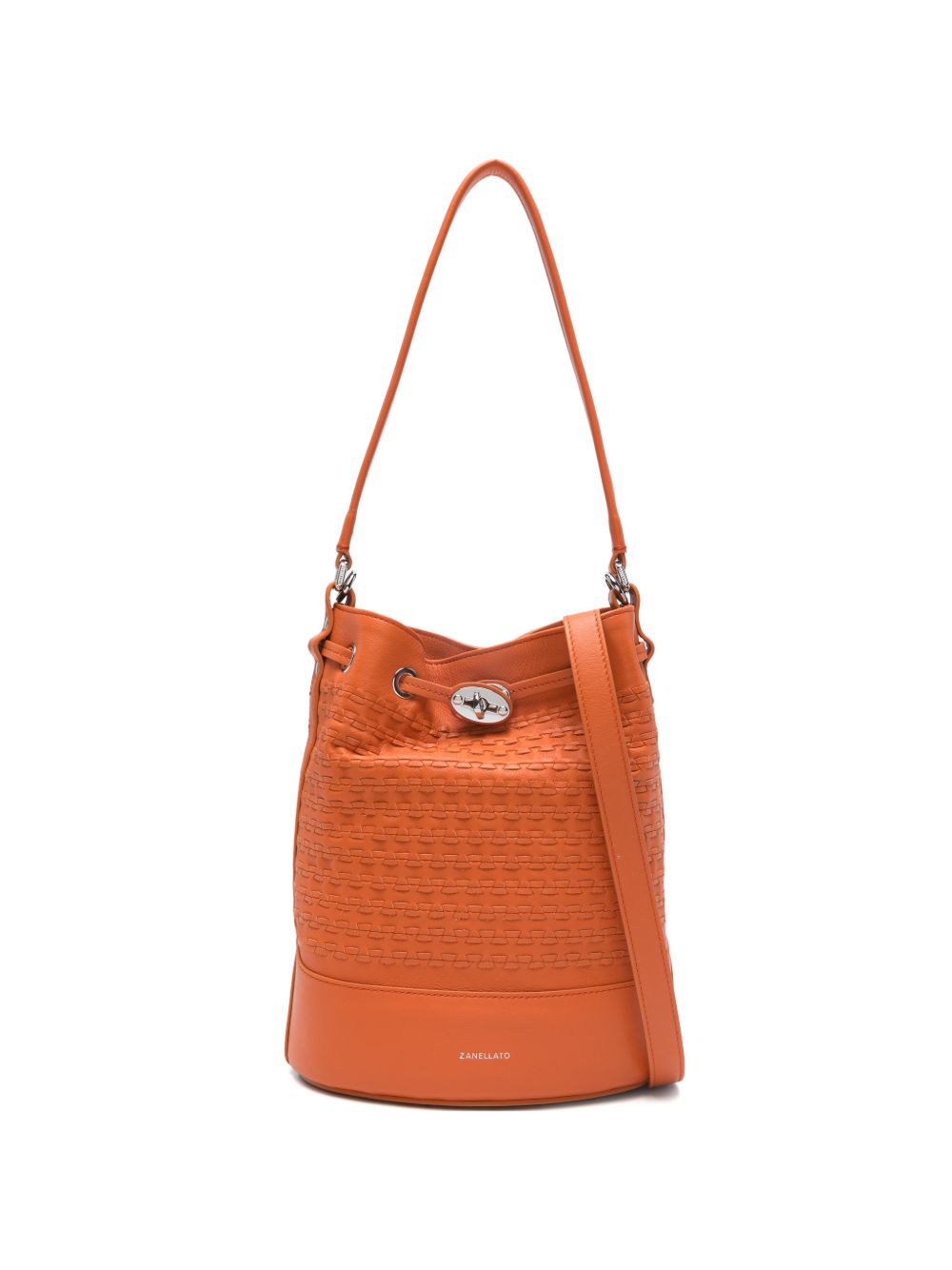 Zanellato Women Monda' Musiva Small Leather Bucket Bag