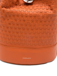 Zanellato Women Monda' Musiva Small Leather Bucket Bag
