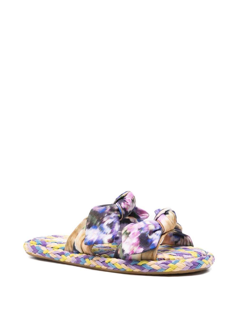 Zimmermann Women Carousel Linen Flat Sandals
