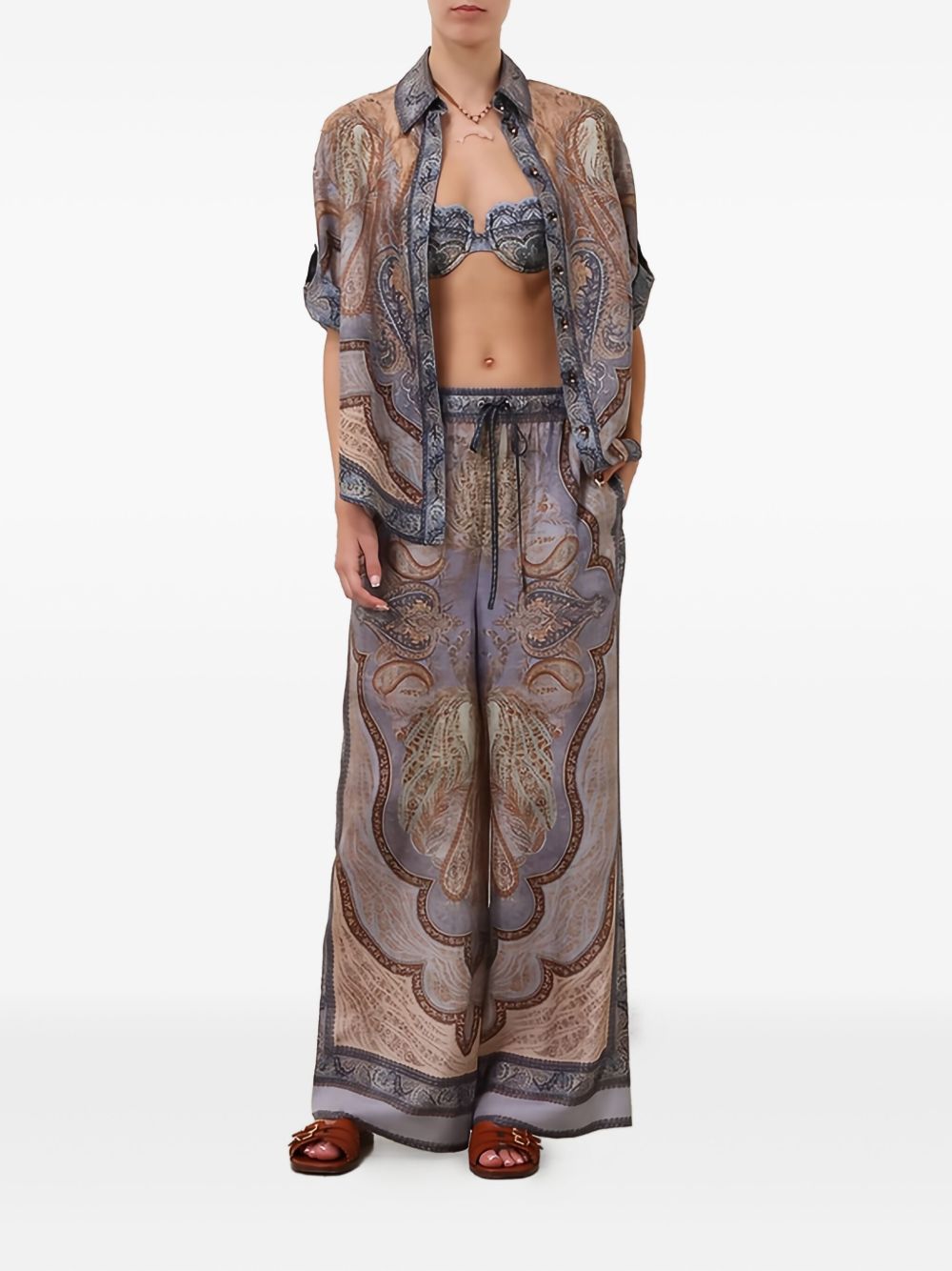 Zimmermann Women Wanderlust Silk Trousers