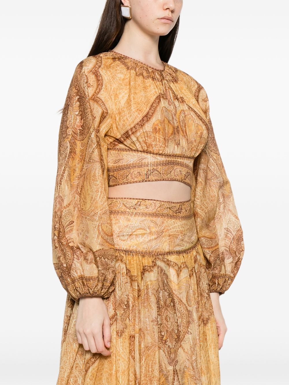 Zimmermann Women Wanderlust Cotton And Silk Top