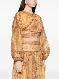 Zimmermann Women Wanderlust Cotton And Silk Top