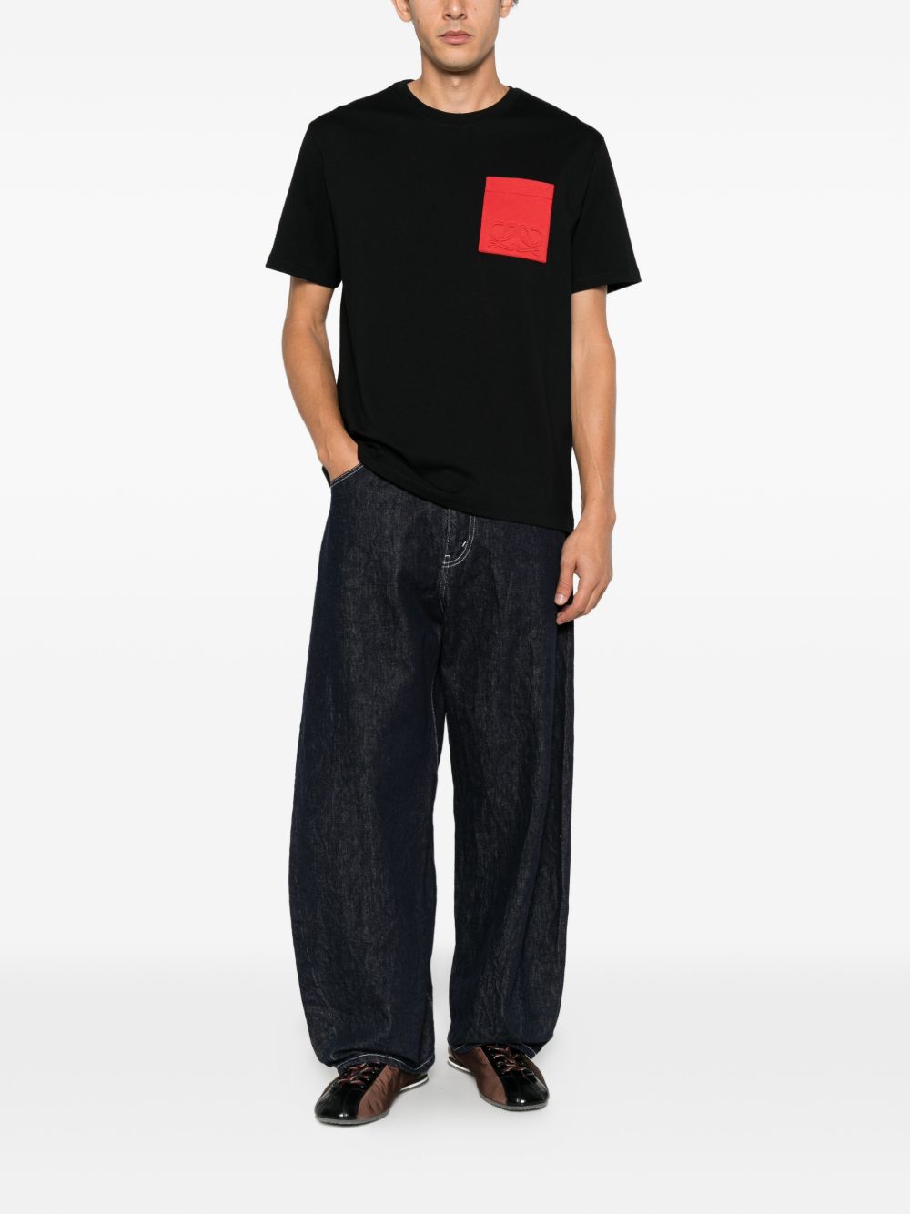 Loewe Men Logo Cotton T-Shirt