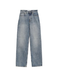 Loewe Women Anagram Denim Cotton Jeans