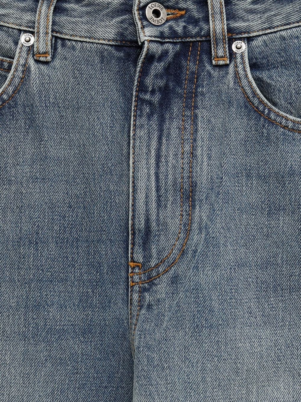 Loewe Women Anagram Denim Cotton Jeans