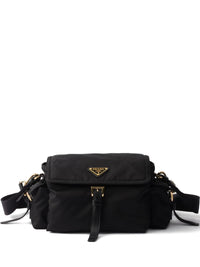 Prada Women Prada Explore Re-Nylon And Leather Shoudler Bag