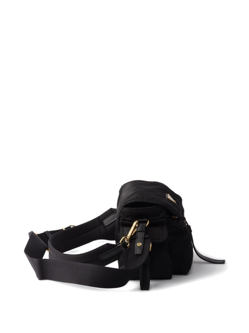 Prada Women Prada Explore Re-Nylon And Leather Shoudler Bag