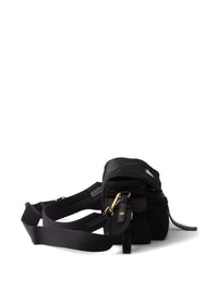Prada Women Prada Explore Re-Nylon And Leather Shoudler Bag