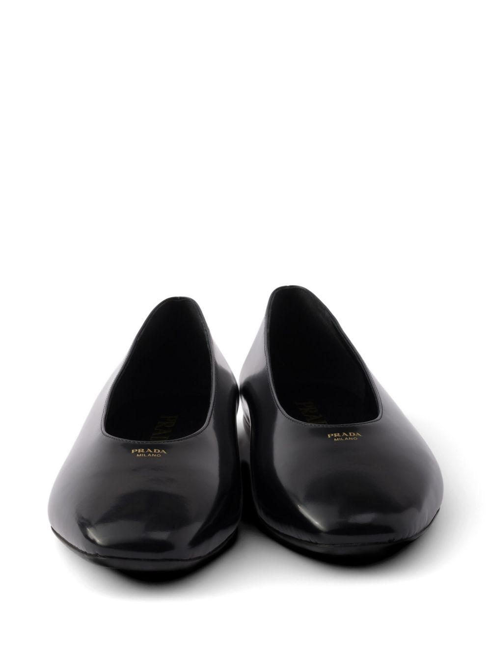 Prada Women Leather Ballet Flats