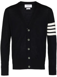 Thom Browne Men 4Bar Wool Cardigan