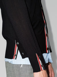 Thom Browne Men 4Bar Wool Cardigan