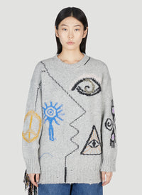 Stella McCartney Stella Mccartney Women Folklore Embroidery Sweater