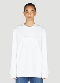 Stella McCartney Stella Mccartney Women Hotfix Rhinestone Logo Sweatshirt