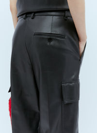 Stella Mccartney Women Cargo Vegan Leather Pants