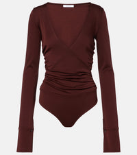MAX MARA Max Mara Women Nigella Draped Wool Bodysuit