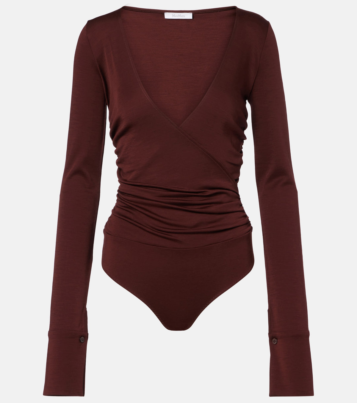 MAX MARA Max Mara Women Nigella Draped Wool Bodysuit
