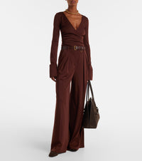 MAX MARA Max Mara Women Nigella Draped Wool Bodysuit