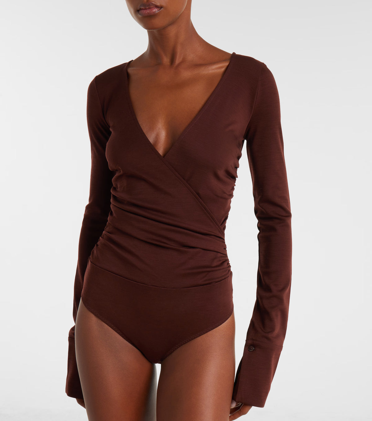 MAX MARA Max Mara Women Nigella Draped Wool Bodysuit