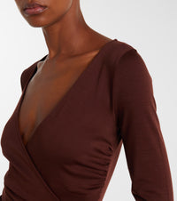 MAX MARA Max Mara Women Nigella Draped Wool Bodysuit