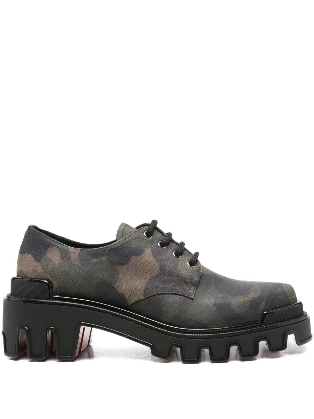 CHRISTIAN LOUBOUTIN Christian Louboutin Men Trott Dune Camo Print Combat Boot