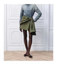 DIOR Dior Women Canvas Mini Skirt With Maxi Bow