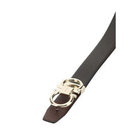 SALVATORE FERRAGAMO Salvatore Ferragamo Men Black Leather Belt