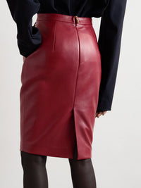 SAINT LAURENT Saint Laurent Women Leather Skirt