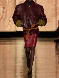 SAINT LAURENT Saint Laurent Women Leather Skirt