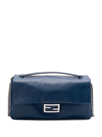 Fendi Women Leather Baguette Shoulder Bag