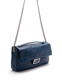 Fendi Women Leather Baguette Shoulder Bag