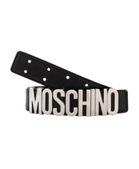 MOSCHINO Moschino Men Luxury Black Leather Belt