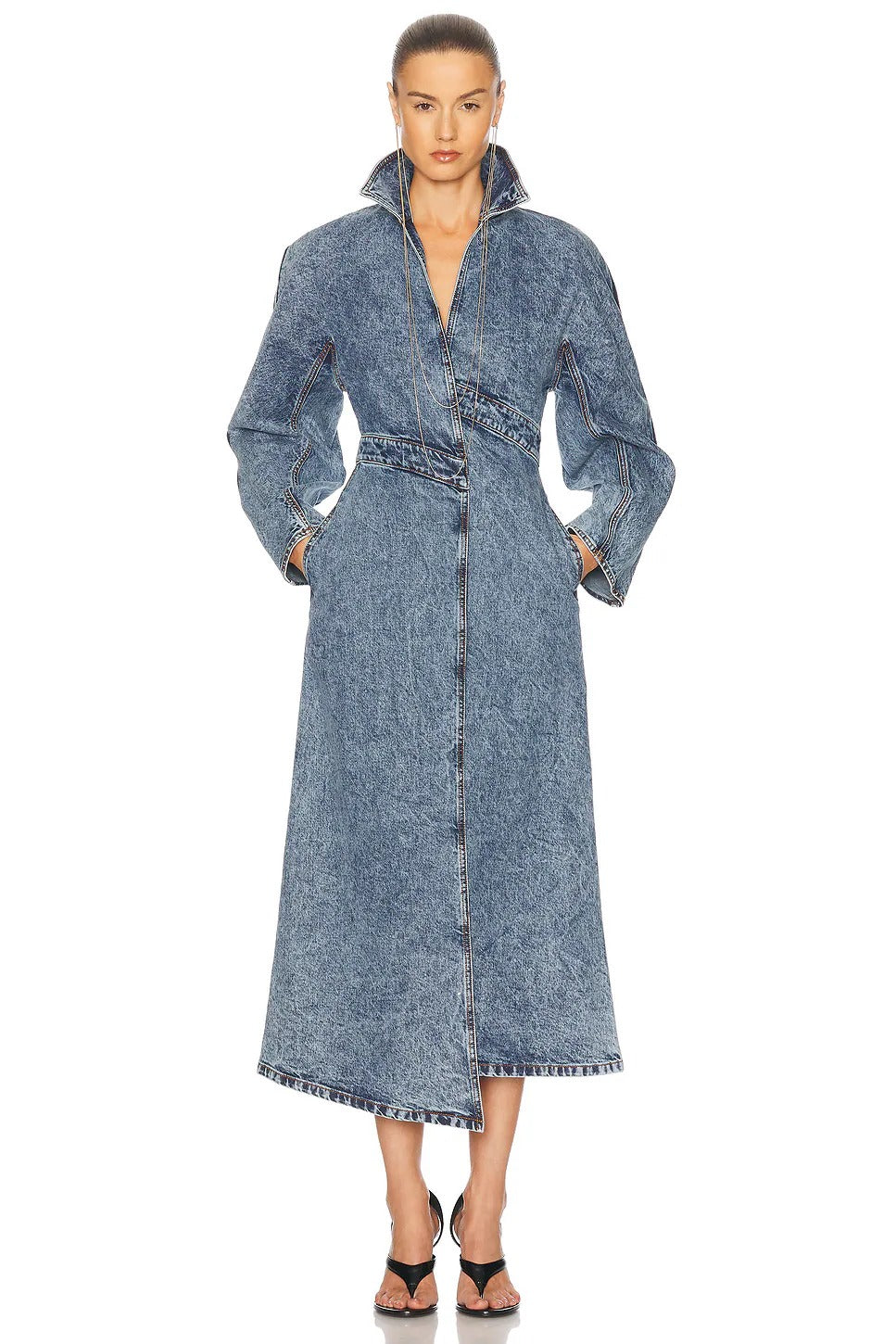 ALAIA Alaia Women Spiral Trench Coat
