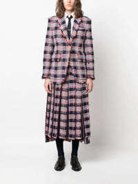 THOM BROWNE Thom Browne Women Frayed Single-Breasted Tweed Blazer