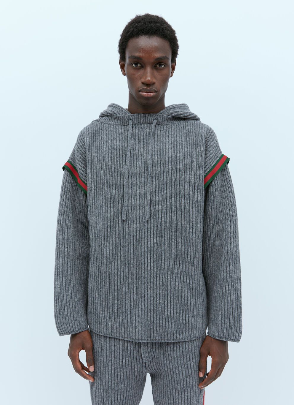 GUCCI Gucci Men Wool Cashmere Hooded Sweater