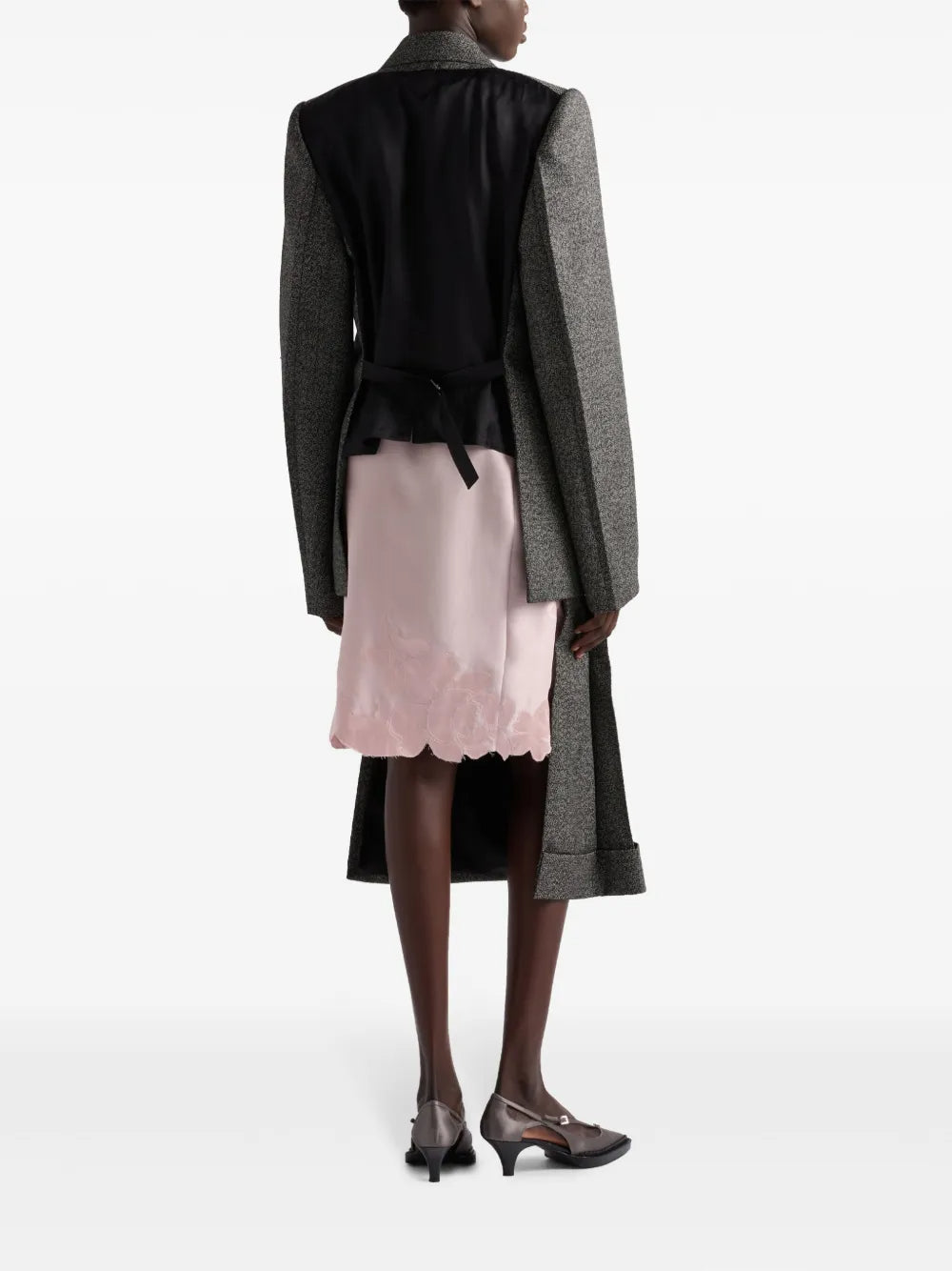 Prada Prada Women Wool Weave Midi Skirt Women