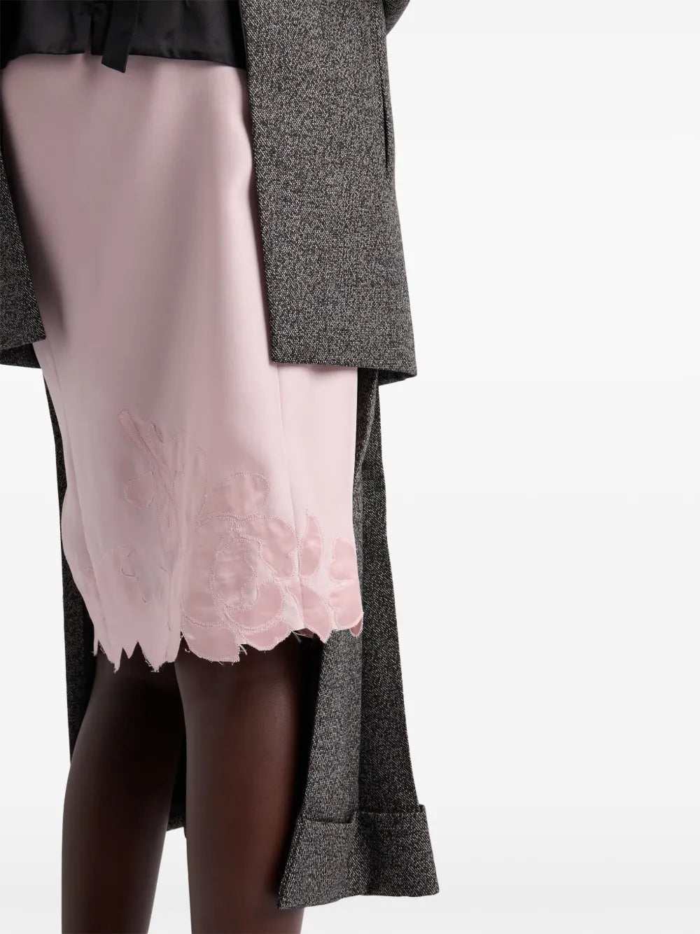 Prada Prada Women Wool Weave Midi Skirt Women