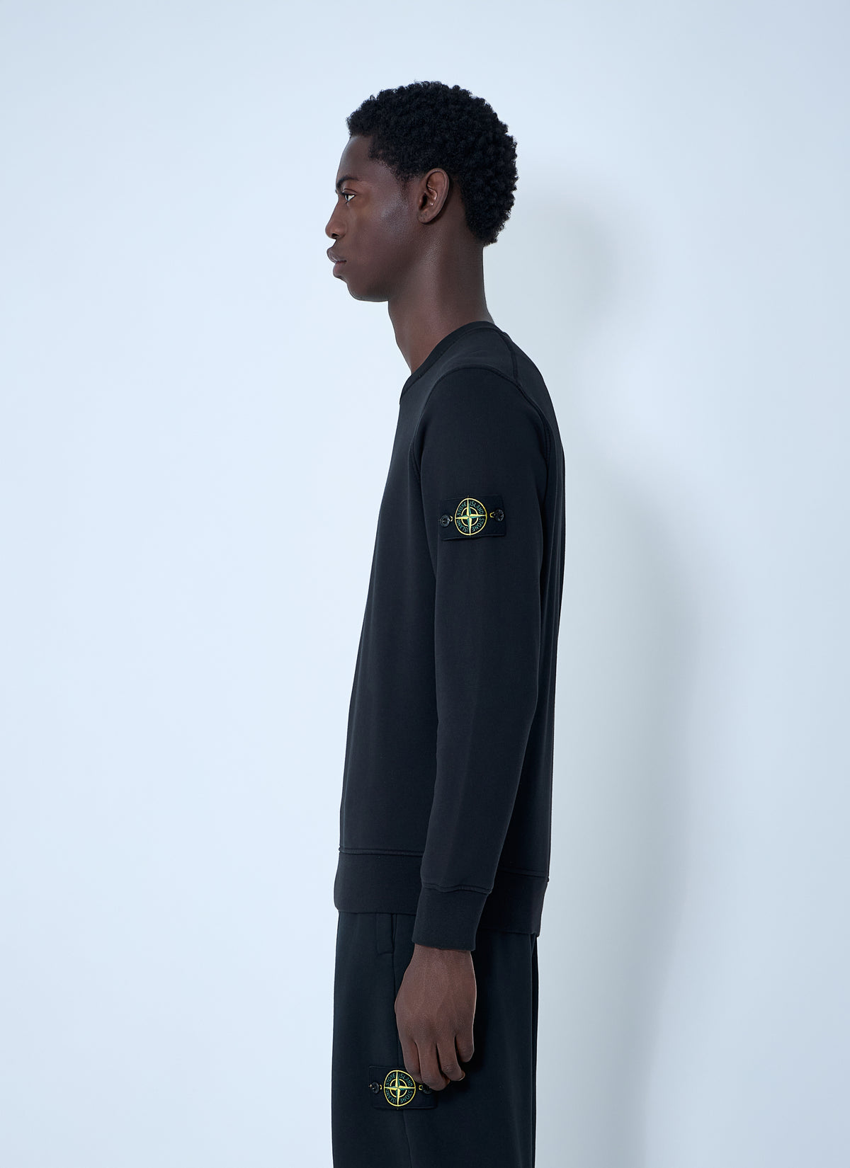 Stone Island Men Logo Patch Sweatshirt