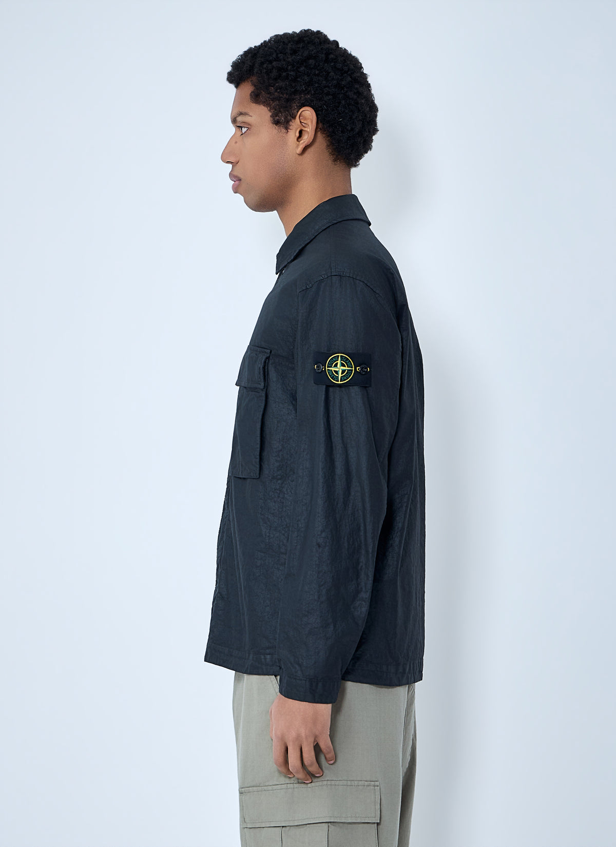 Stone Island Men Technical Nylon Overshirt