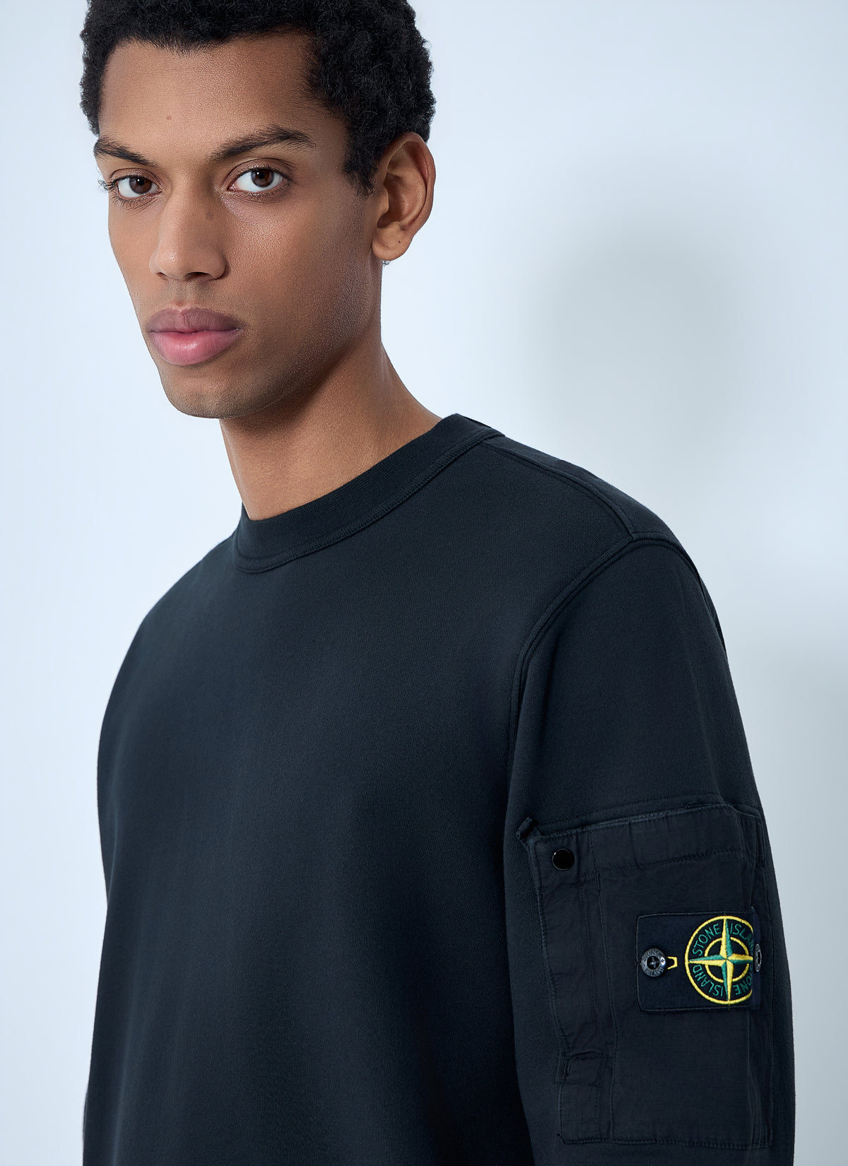 Stone Island Men Logo Motif Sweatshirt