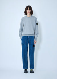 Stone Island Men Elasticated Denim Cargo Trousers