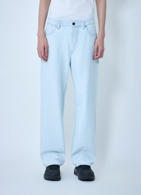Stone Island Men Wide-Leg Denim Jeans