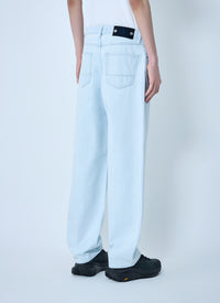 Stone Island Men Wide-Leg Denim Jeans