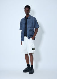 Stone Island Men Short-Sleeve Overshirt With Flap Pockets